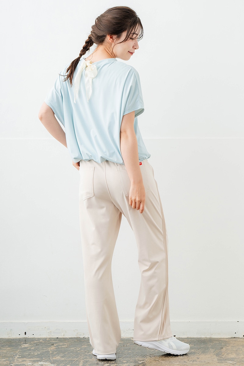 【先行割10%OFF】 バックリボンスプリクトTシャツ サックス 1634-1626【6/12まで】