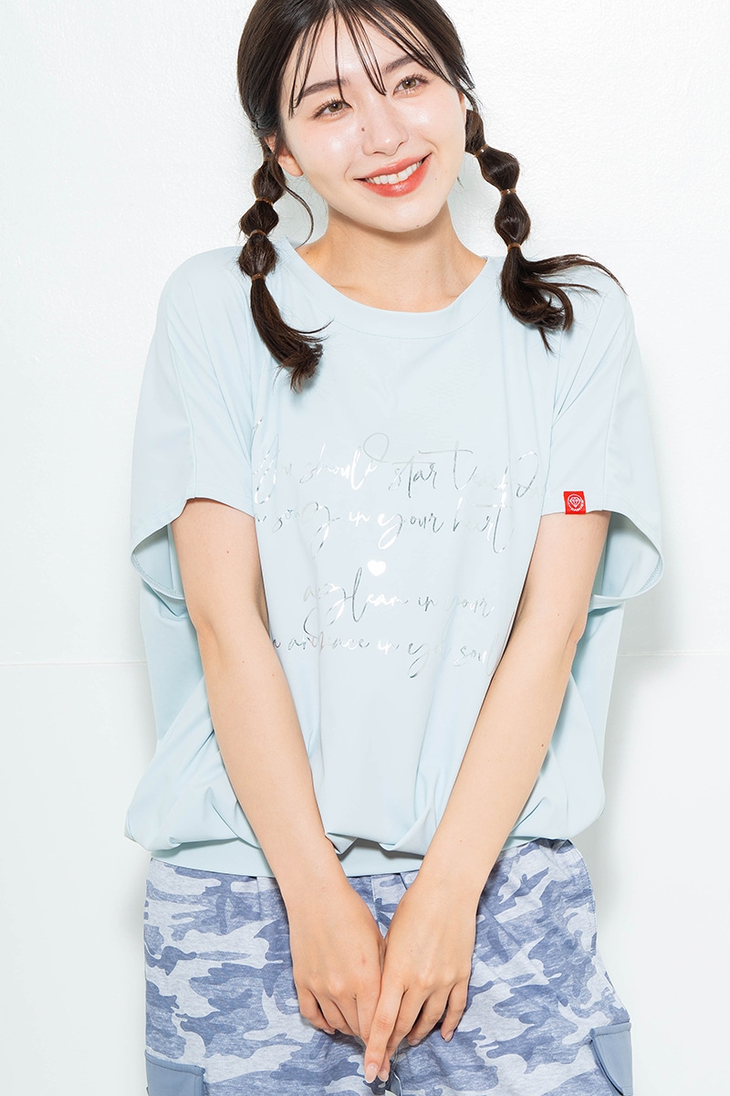 【先行割10%OFF】 バックリボンスプリクトTシャツ サックス 1634-1626【6/12まで】