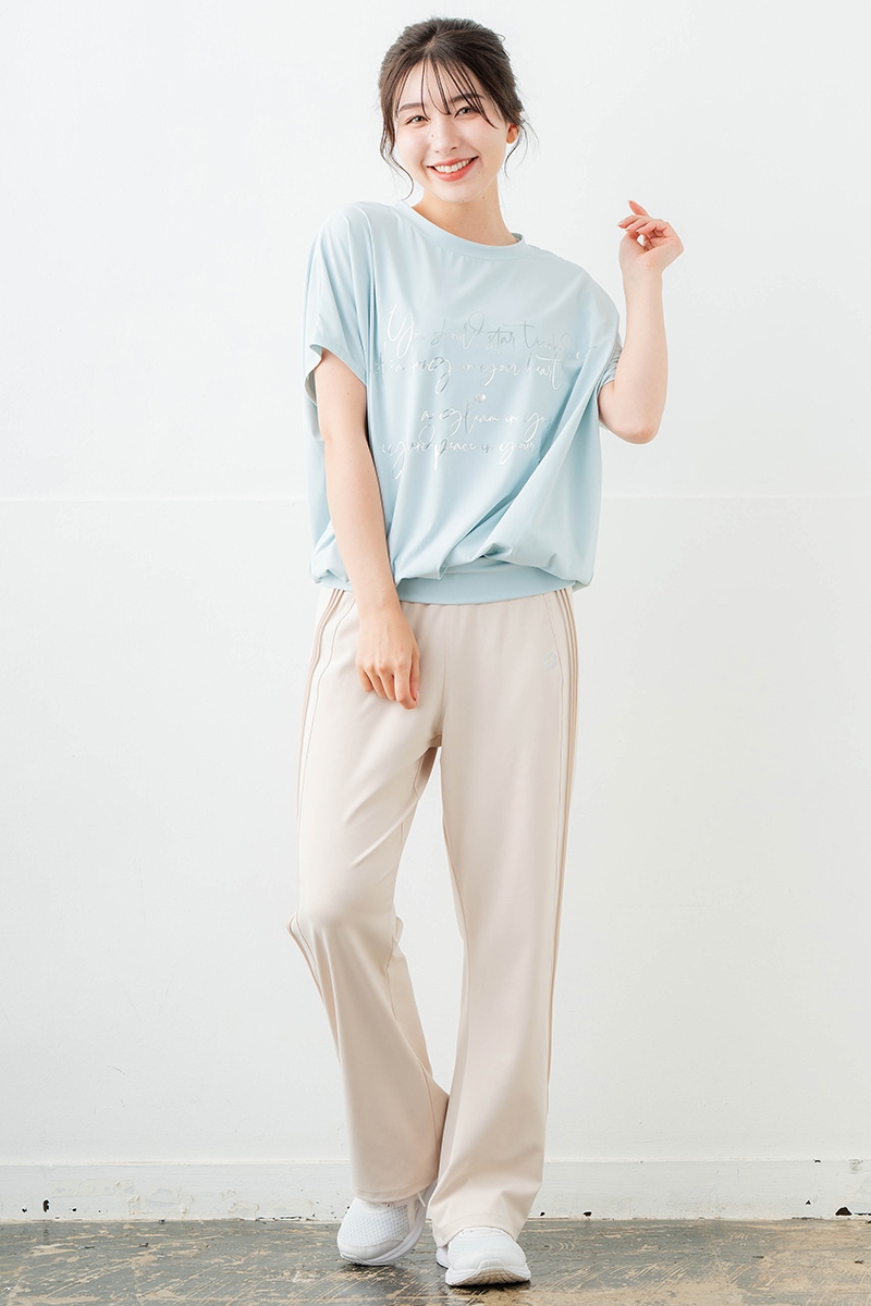 【先行割10%OFF】 バックリボンスプリクトTシャツ サックス 1634-1626【6/12まで】