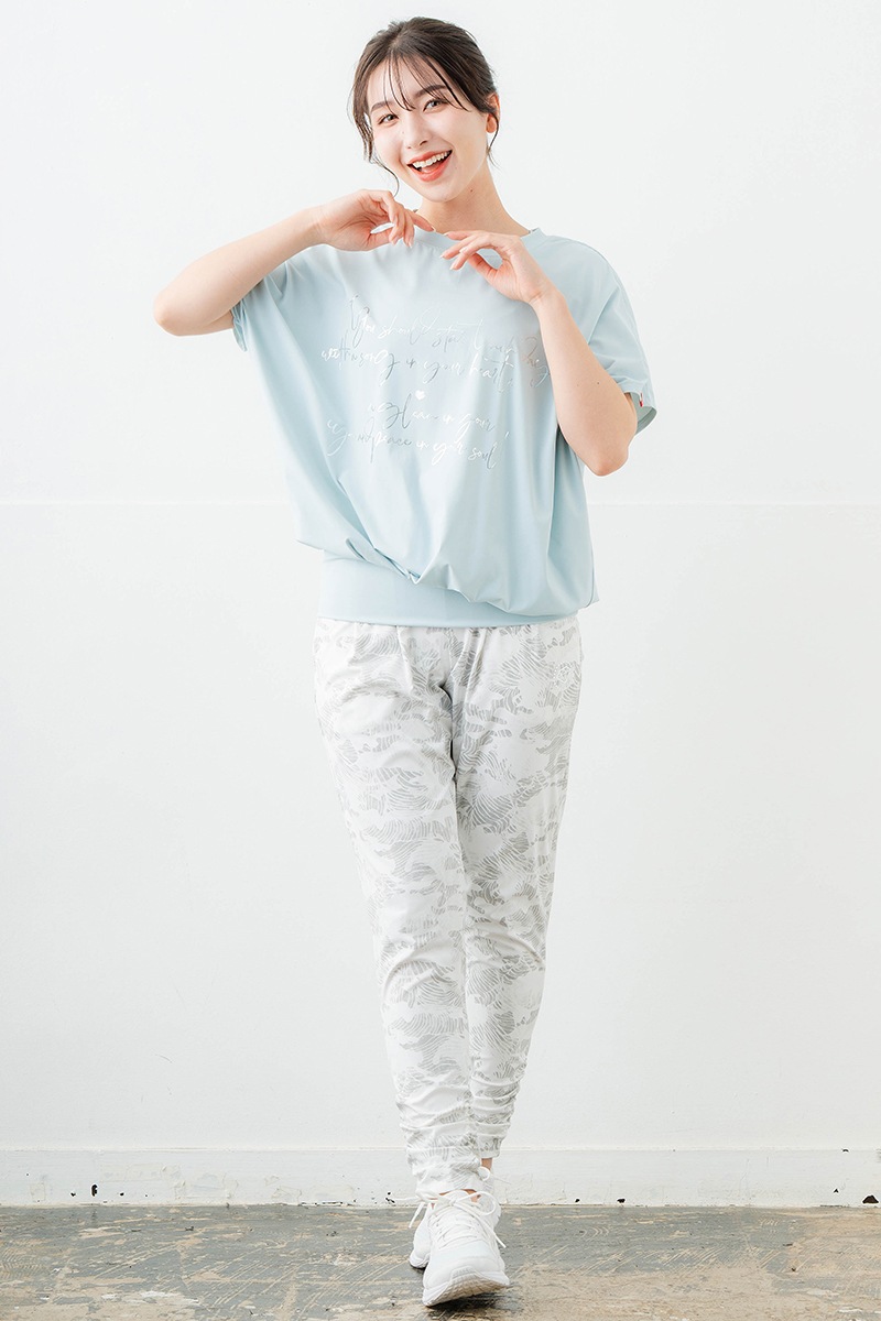 【先行割10%OFF】 バックリボンスプリクトTシャツ サックス 1634-1626【6/12まで】