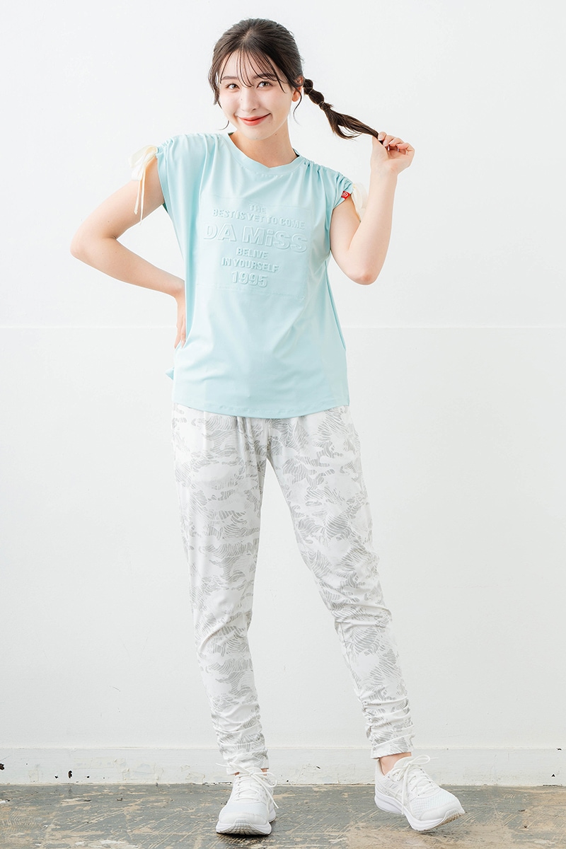【先行割10%OFF】 バックリボンスプリクトTシャツ サックス 1634-1626【6/12まで】