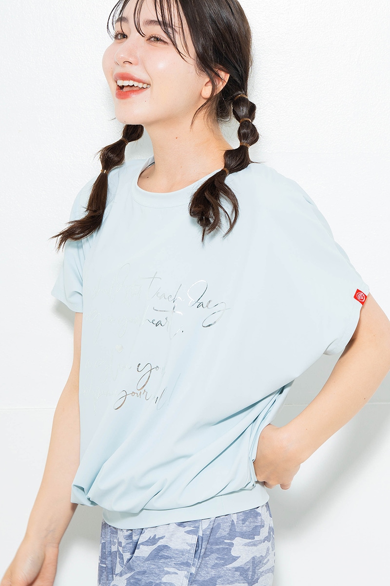 【先行割10%OFF】 バックリボンスプリクトTシャツ サックス 1634-1626【6/12まで】