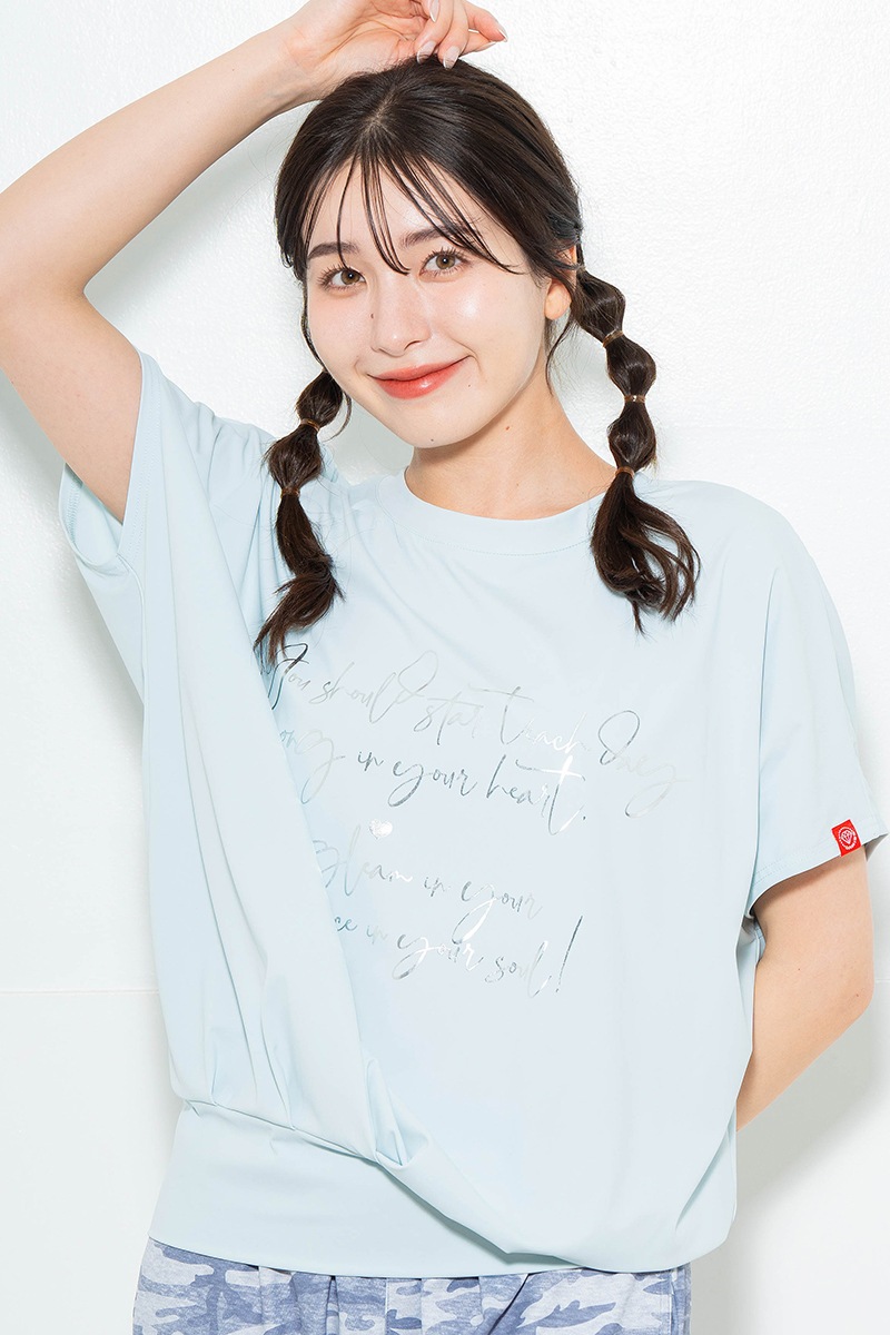 【先行割10%OFF】 バックリボンスプリクトTシャツ サックス 1634-1626【6/12まで】