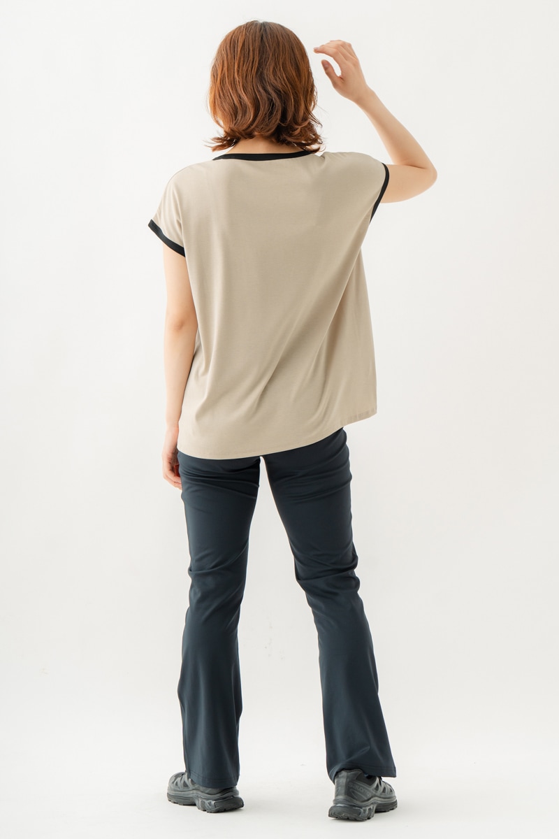 テンセルリンガーTシャツ ベージュ 1534-1438