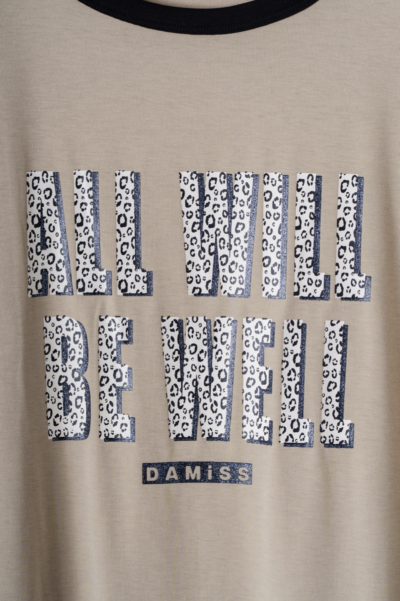 テンセルリンガーTシャツ ベージュ 1534-1438