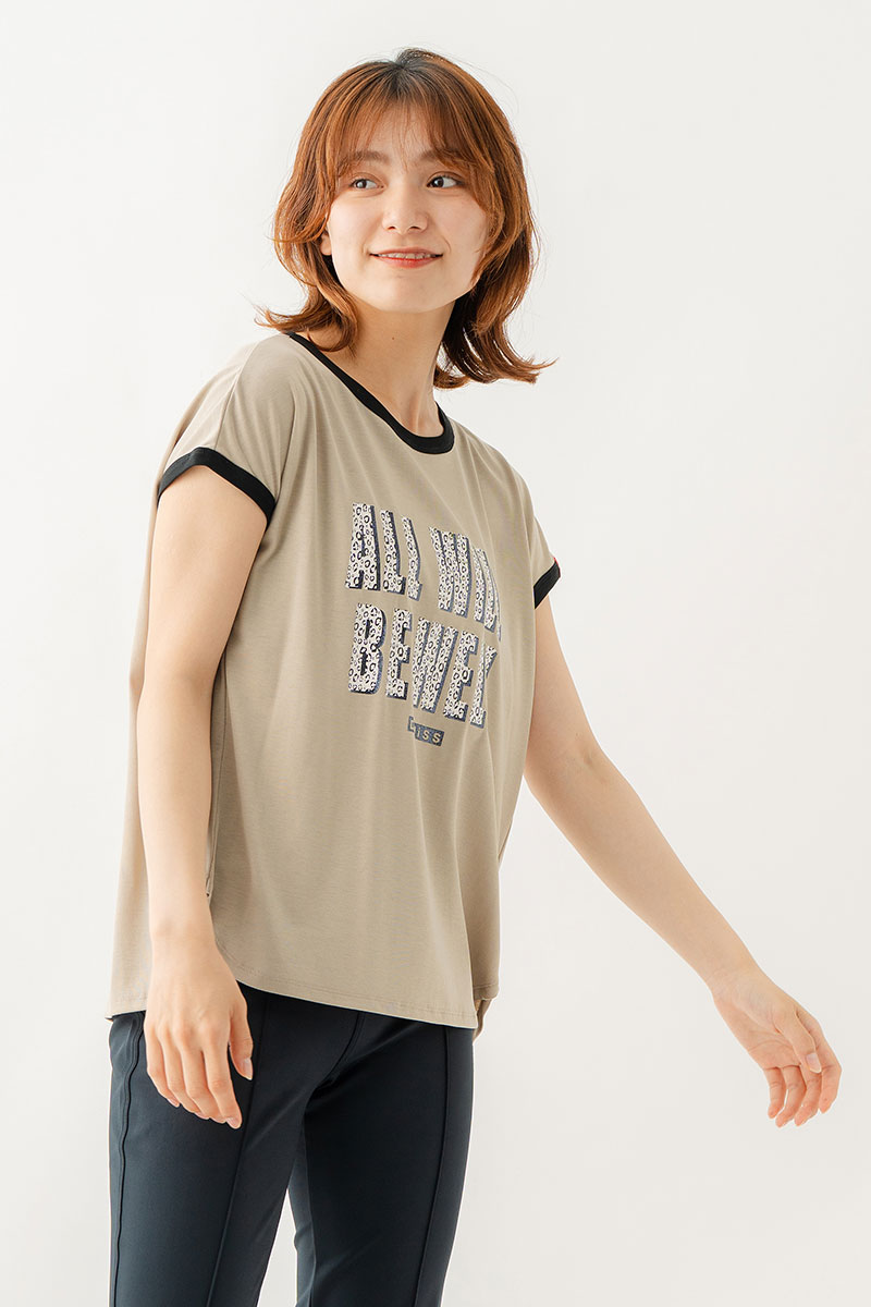 テンセルリンガーTシャツ ベージュ 1534-1438