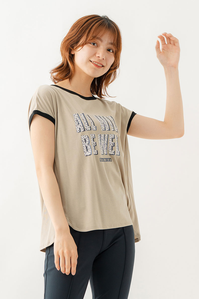 テンセルリンガーTシャツ ベージュ 1534-1438
