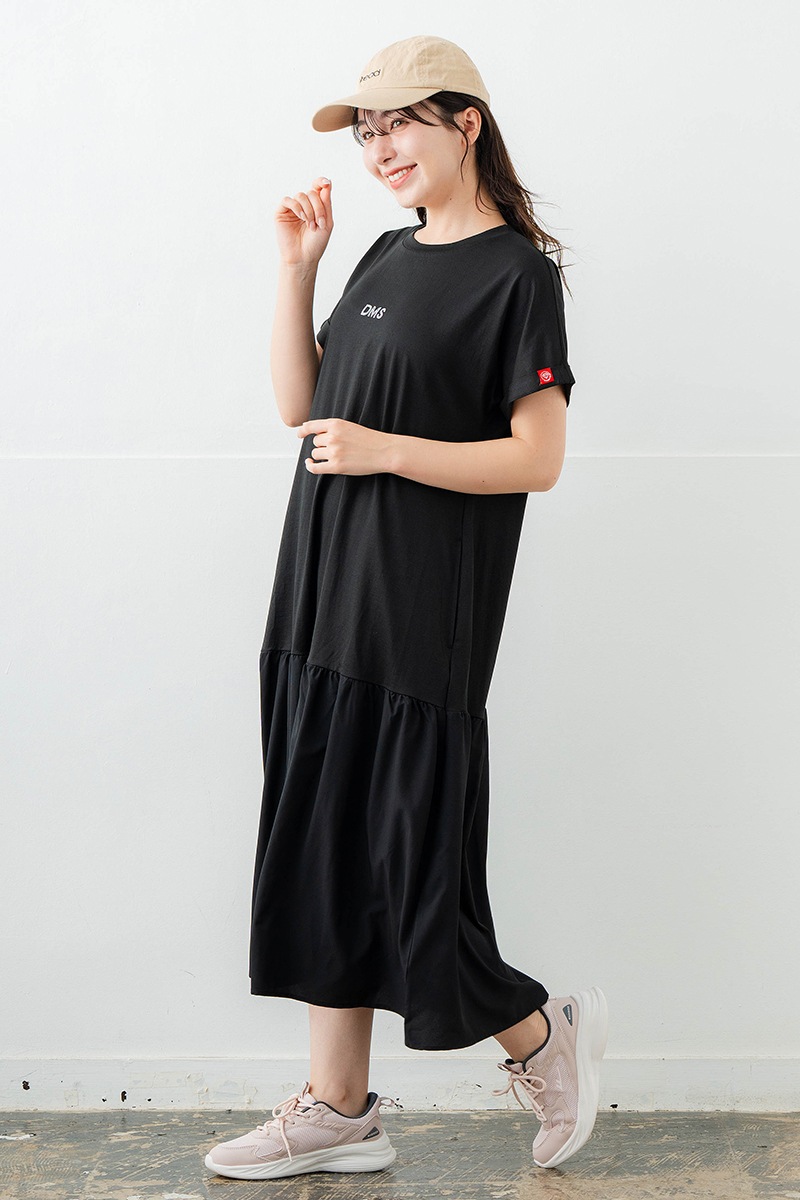 【先行割10％OFF】　コンビローウエストワンピース ブラック　1628-1479【6/12まで】