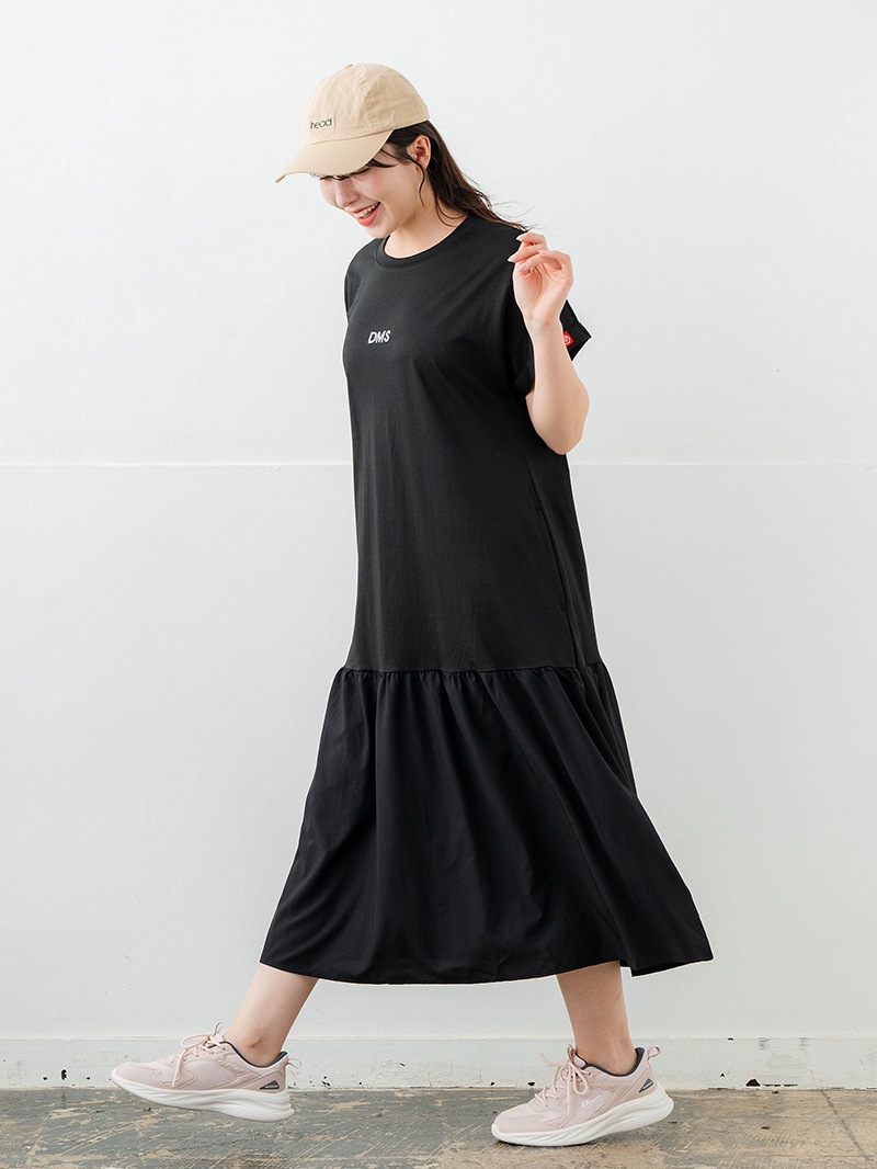 【先行割10％OFF】　コンビローウエストワンピース ブラック　1628-1479【6/12まで】
