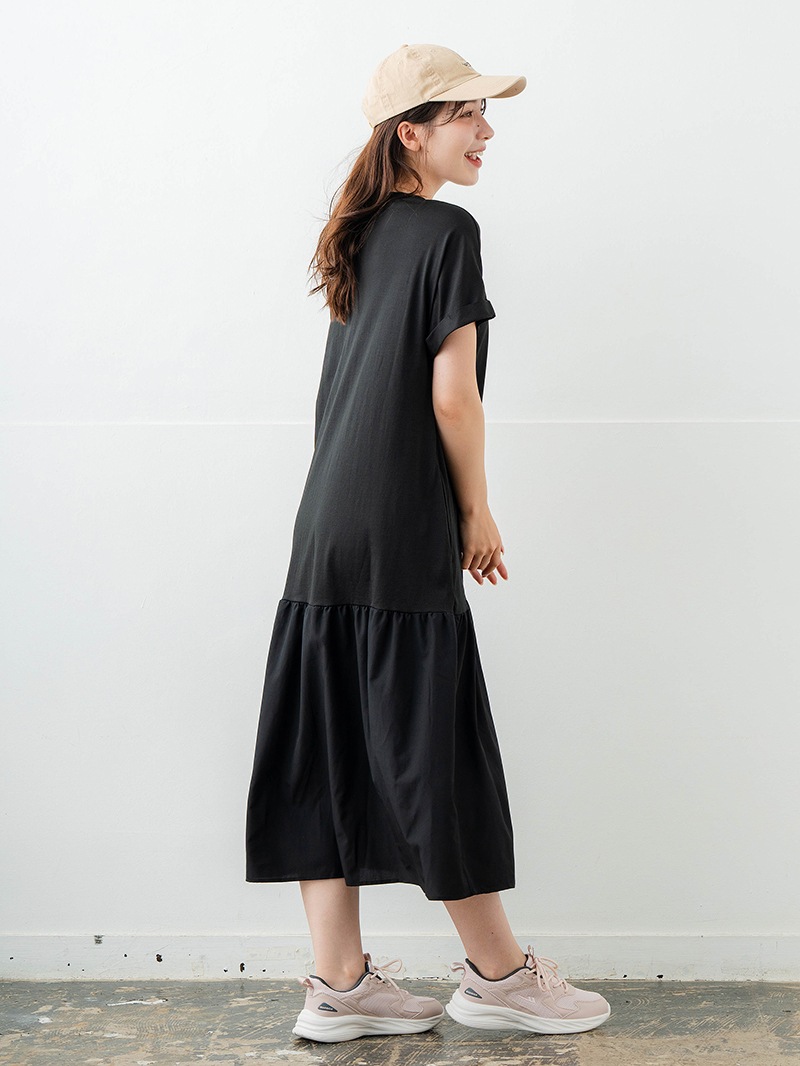 【先行割10％OFF】　コンビローウエストワンピース ブラック　1628-1479【6/12まで】
