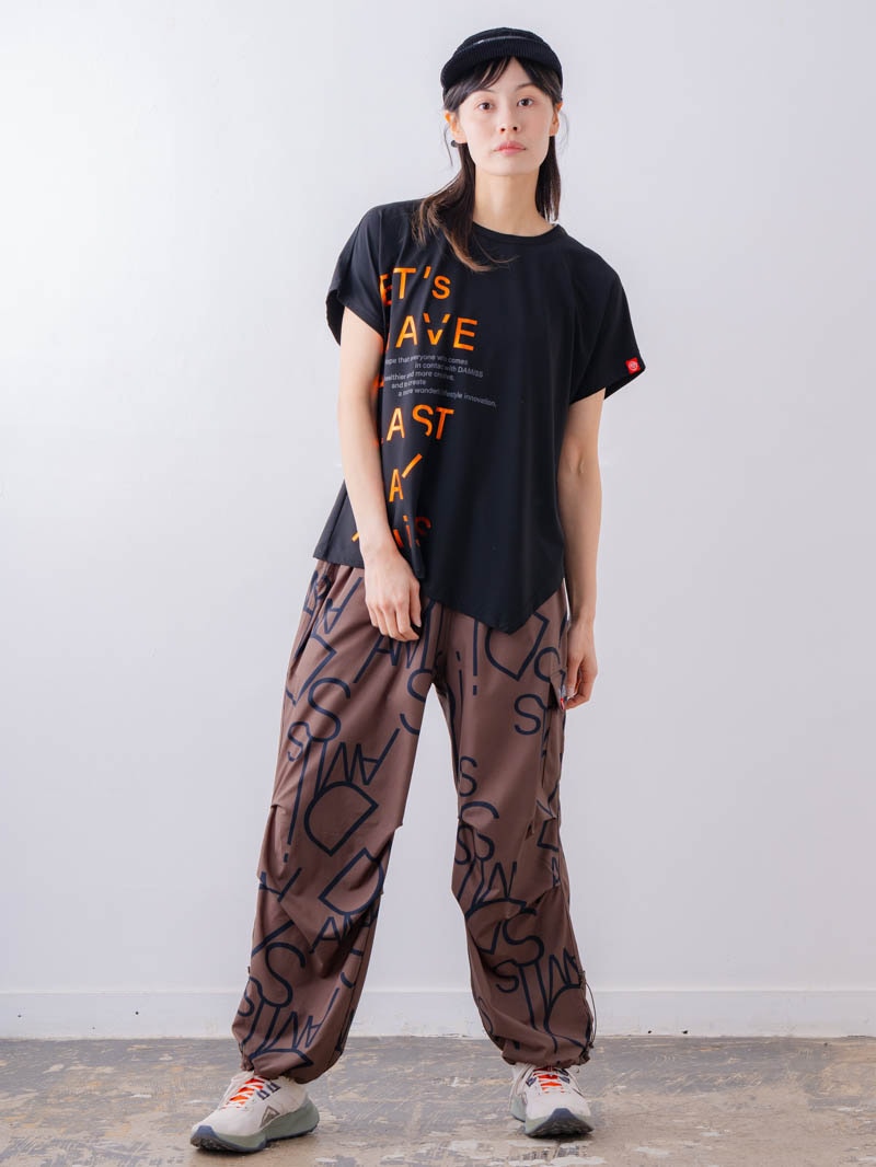 チュニックラインアシメ Tシャツ ブラック 1534-1455