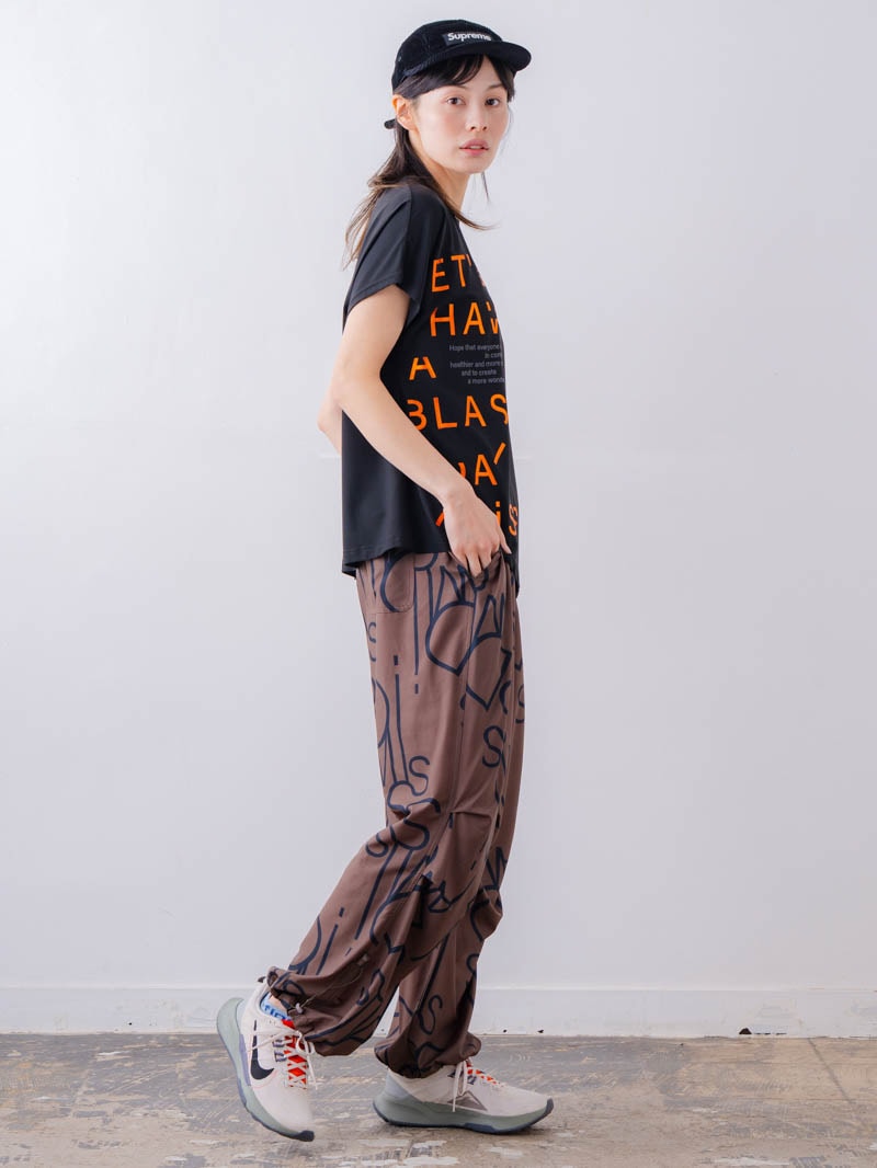 チュニックラインアシメ Tシャツ ブラック 1534-1455