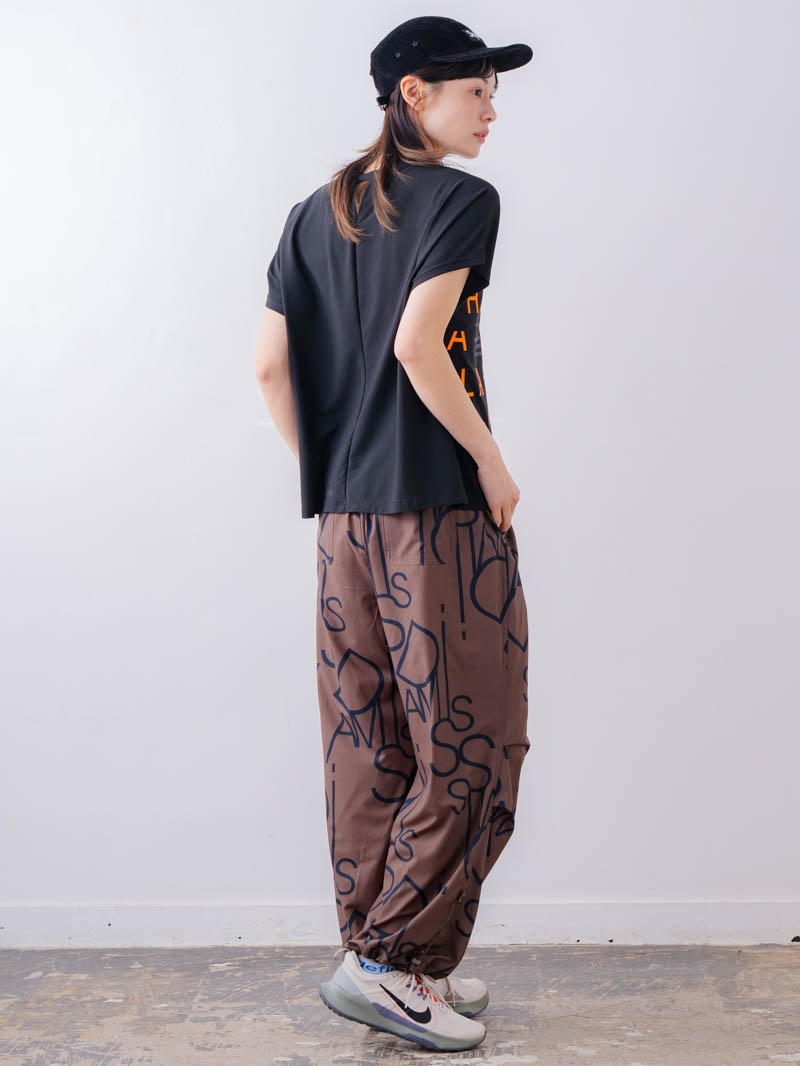 チュニックラインアシメ Tシャツ ブラック 1534-1455