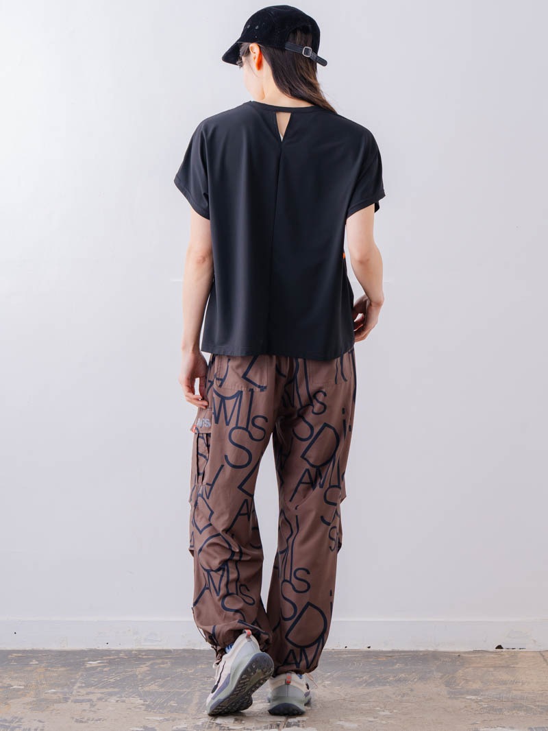 チュニックラインアシメ Tシャツ ブラック 1534-1455