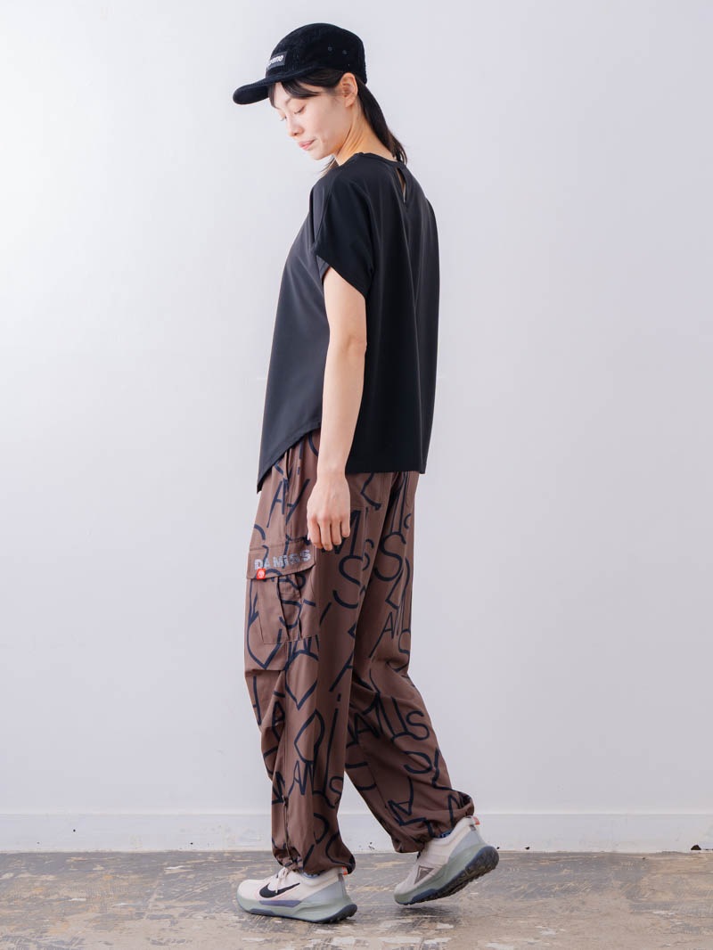 チュニックラインアシメ Tシャツ ブラック 1534-1455