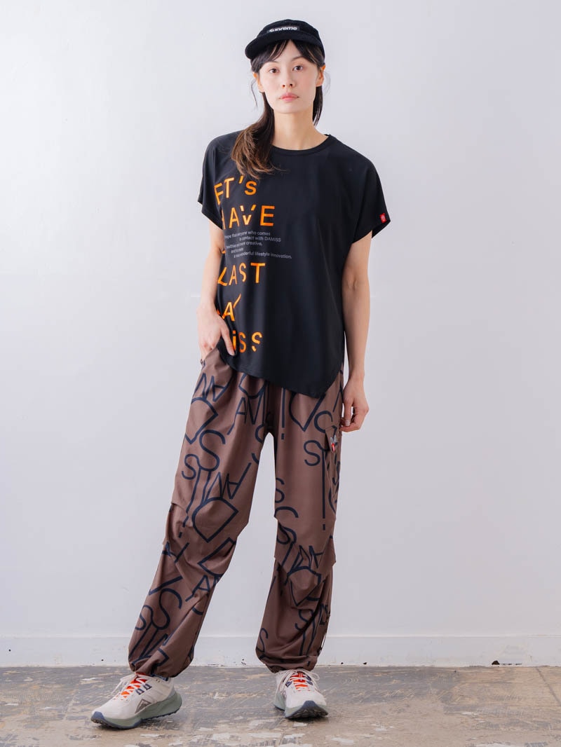 チュニックラインアシメ Tシャツ ブラック 1534-1455