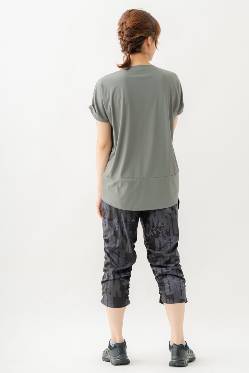 バルーンシルエットラビットTシャツ　カーキグレー　1534-1439