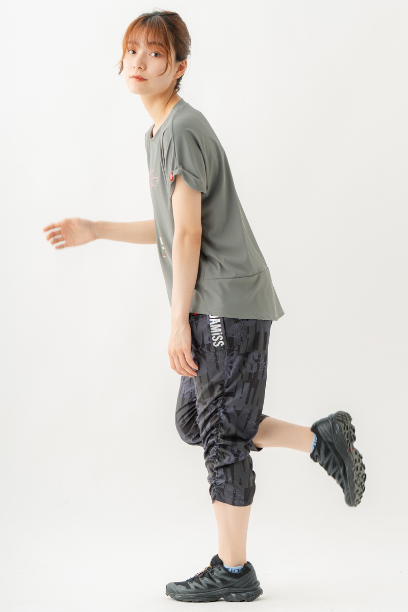 バルーンシルエットラビットTシャツ　カーキグレー　1534-1439