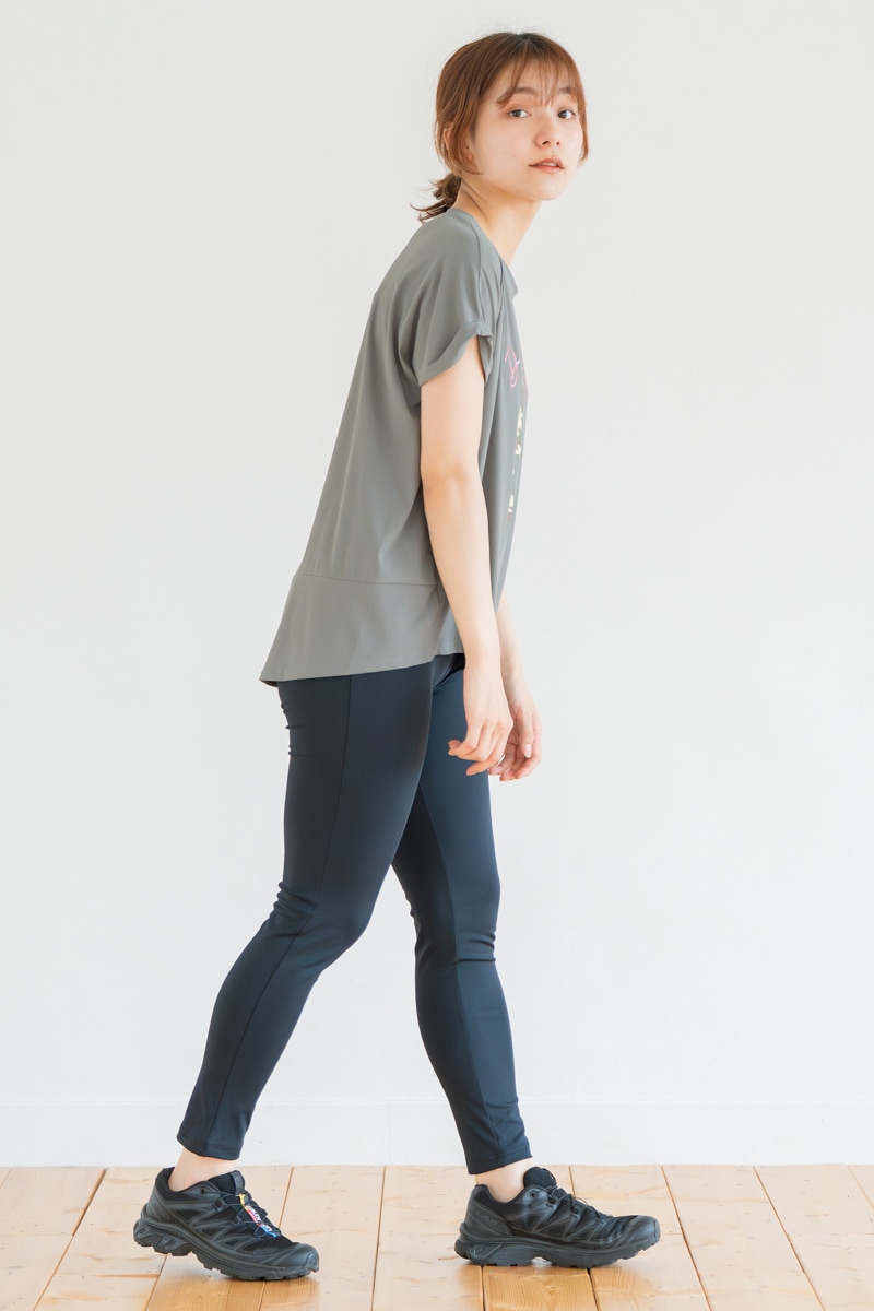 バルーンシルエットラビットTシャツ　カーキグレー　1534-1439