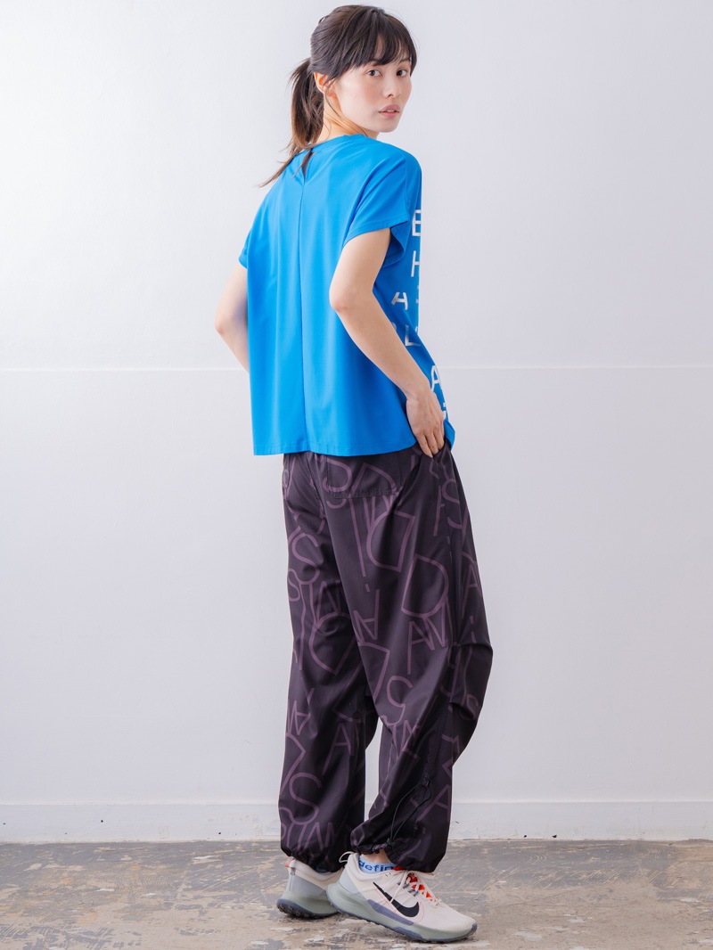 チュニックラインアシメ Tシャツ ブルー 1534-1455