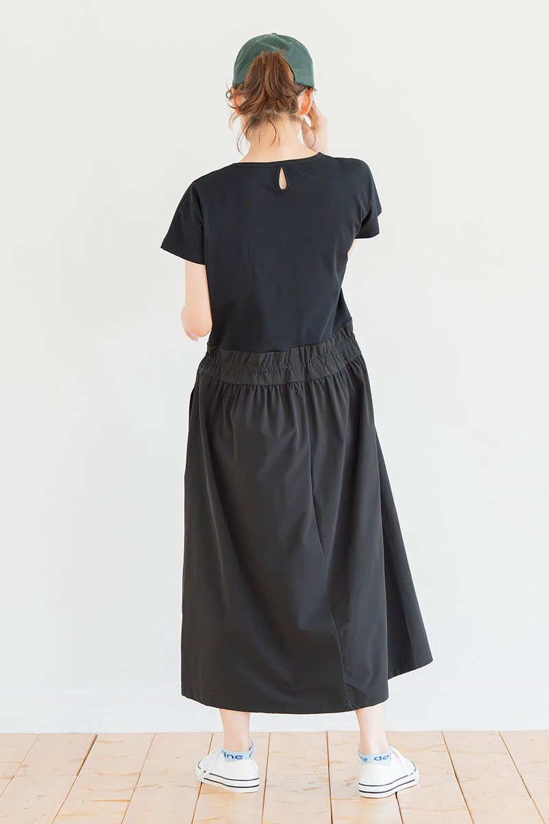 ソロナUvcoolワンピース　ブラック　1528-1440