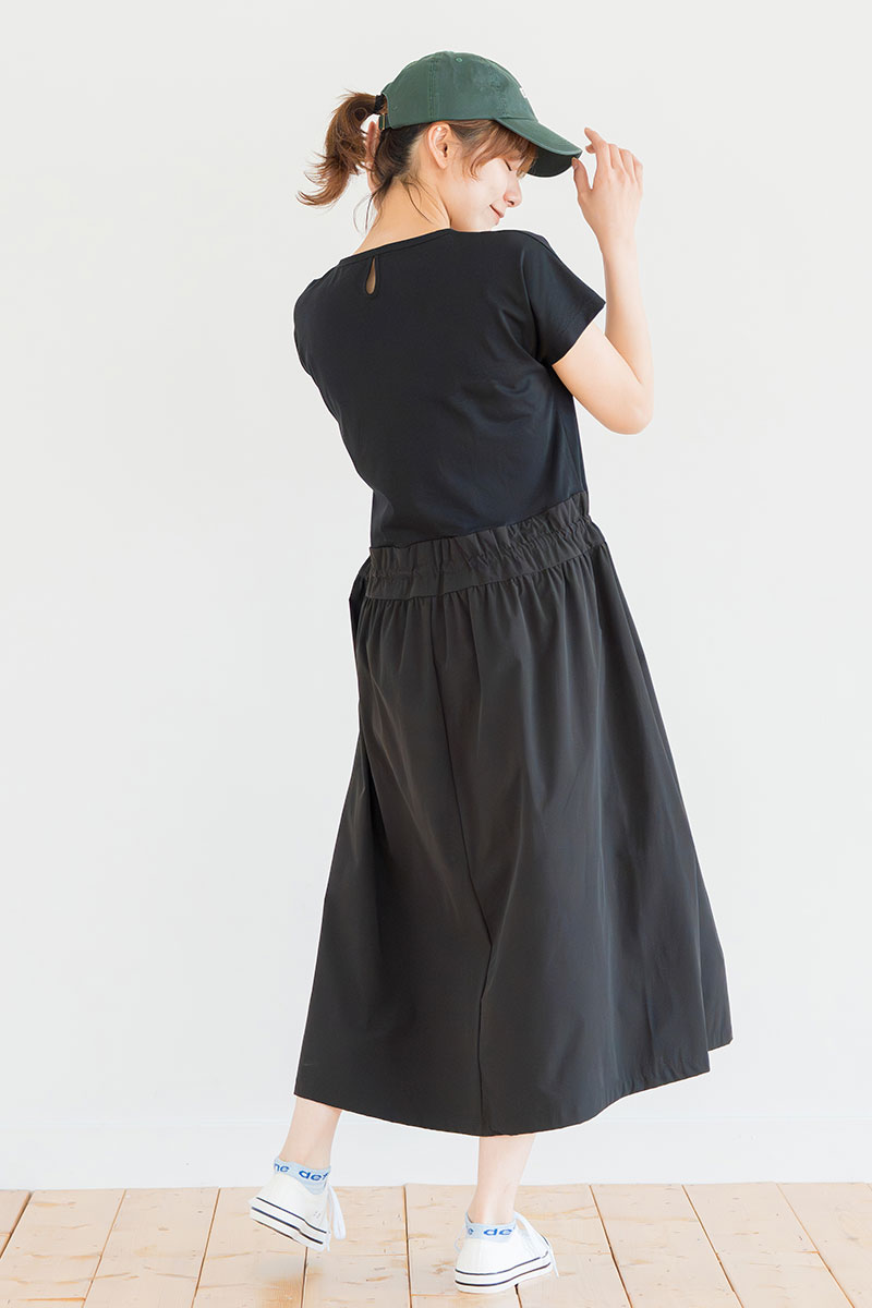 ソロナUvcoolワンピース　ブラック　1528-1440