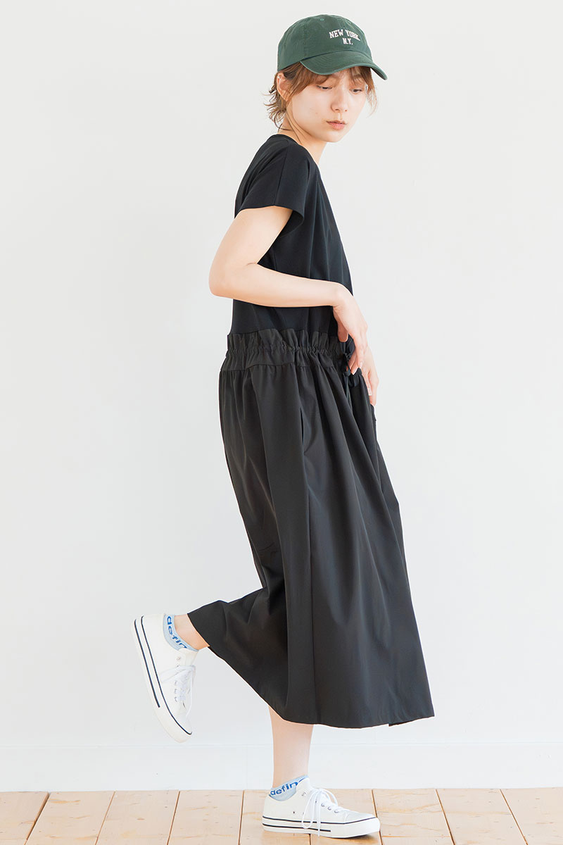 ソロナUvcoolワンピース　ブラック　1528-1440