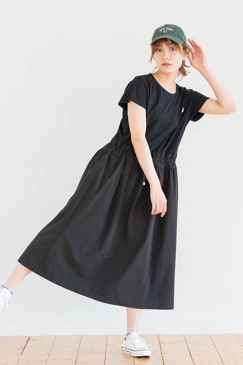 ソロナUvcoolワンピース　ブラック　1528-1440