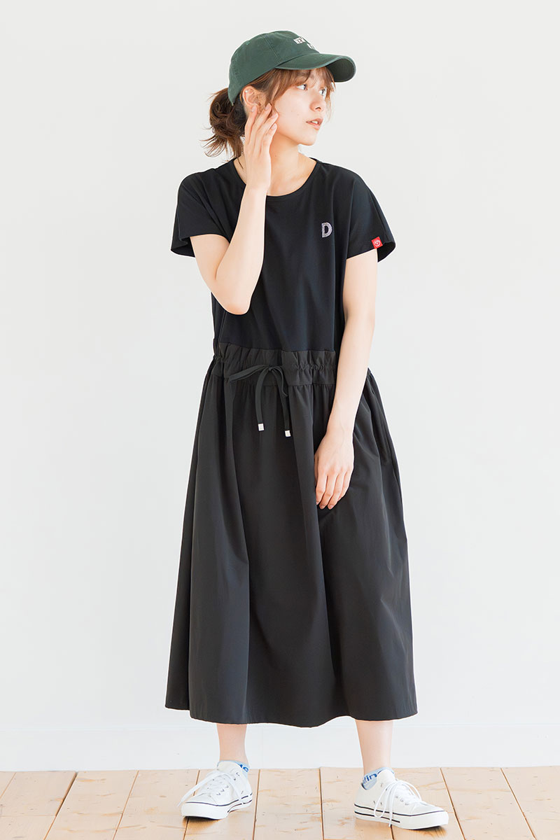 ソロナUvcoolワンピース　ブラック　1528-1440