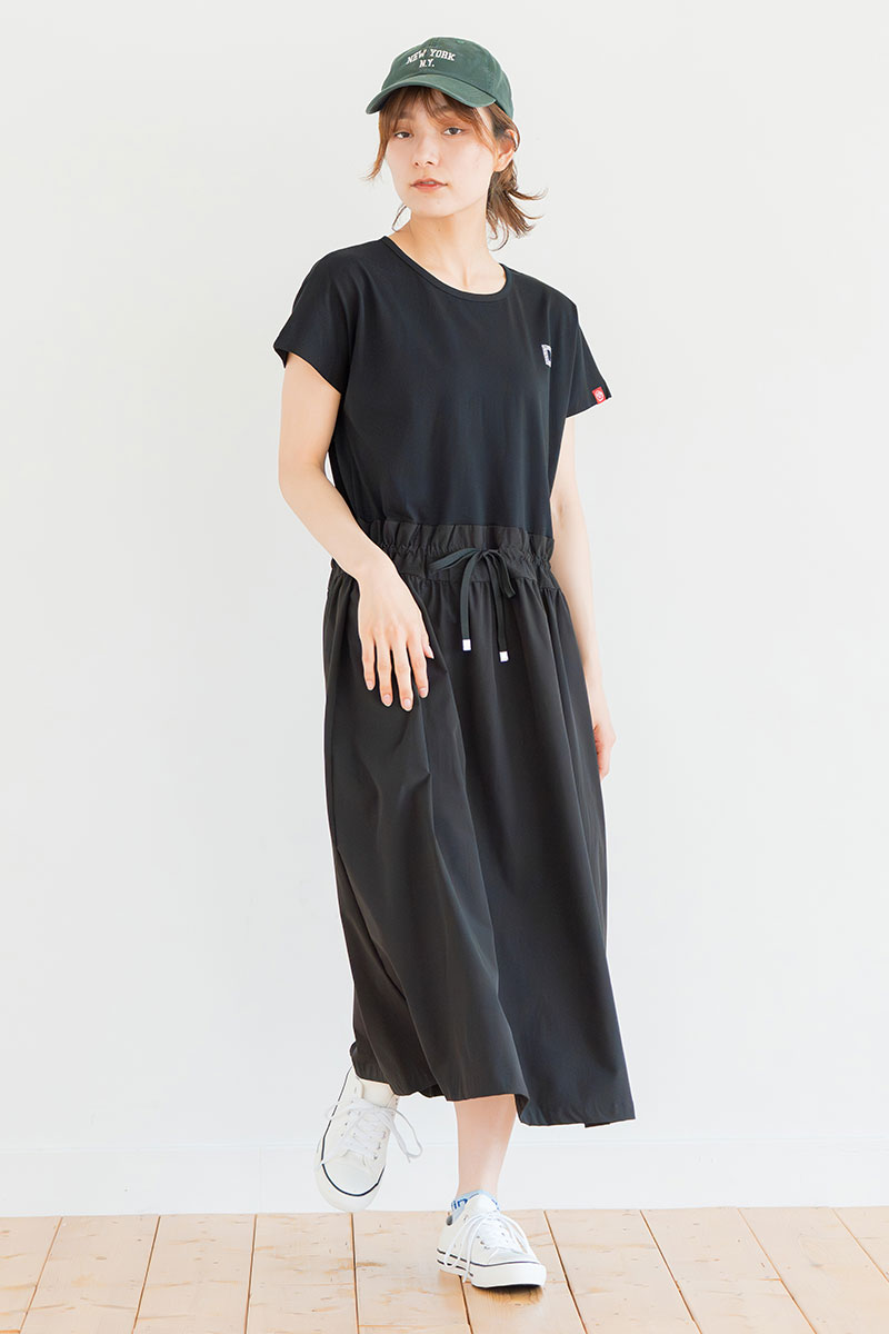 ソロナUvcoolワンピース　ブラック　1528-1440