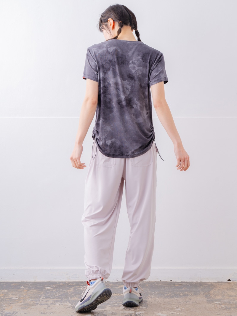 フロッキープリント Tシャツ ブラック 1534-1457