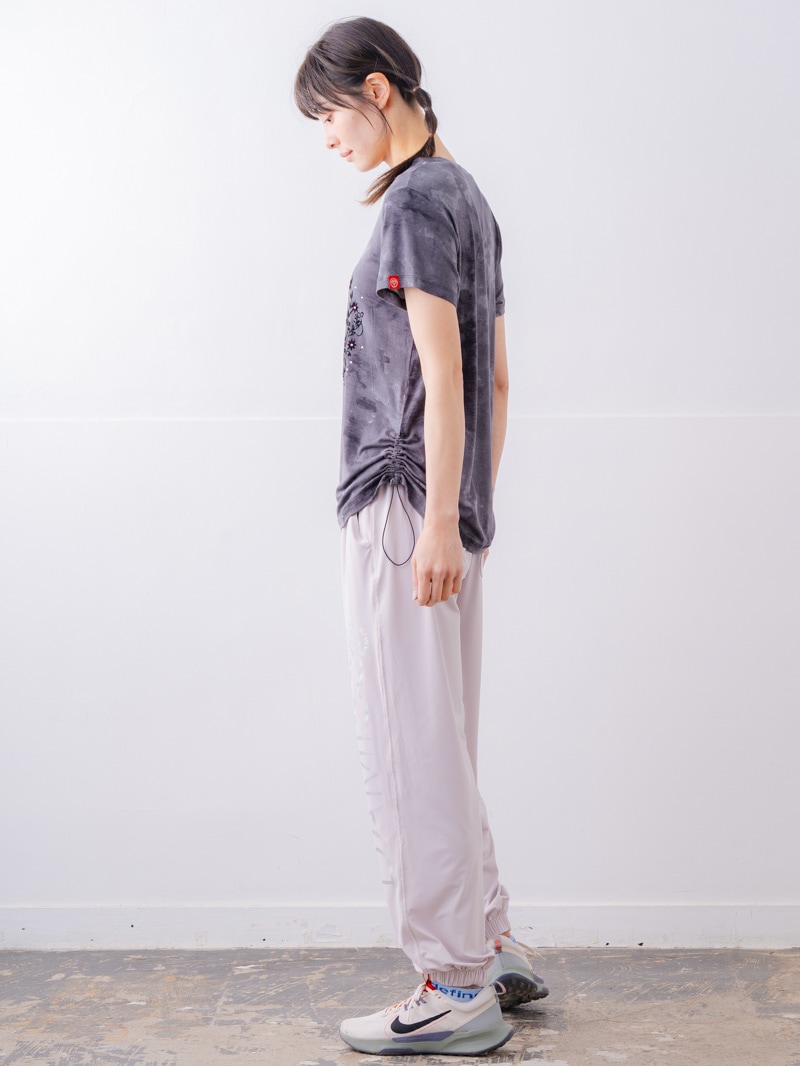 フロッキープリント Tシャツ ブラック 1534-1457