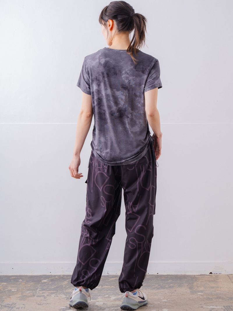 フロッキープリント Tシャツ ブラック 1534-1457