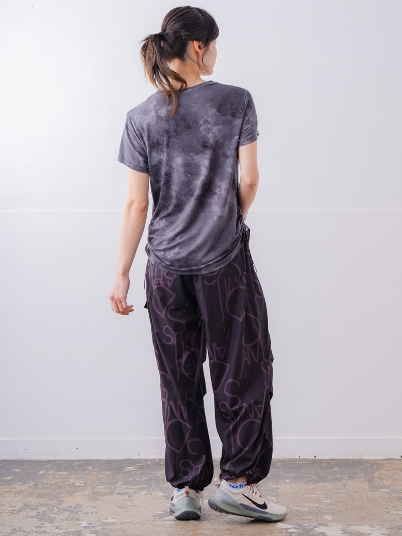 フロッキープリント Tシャツ ブラック 1534-1457