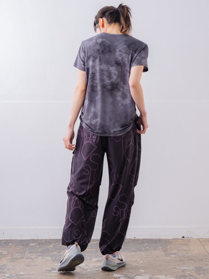 フロッキープリント Tシャツ ブラック 1534-1457