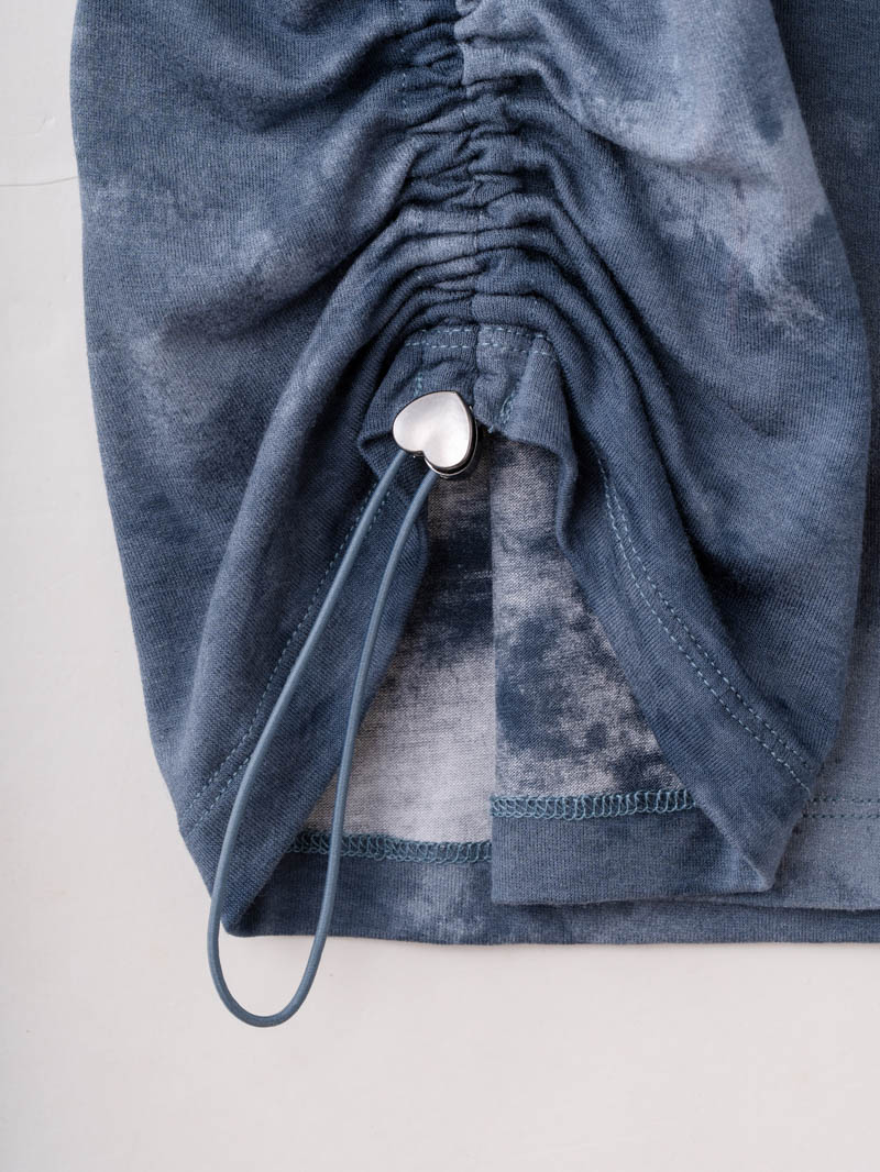 フロッキープリント Tシャツ ブラック 1534-1457