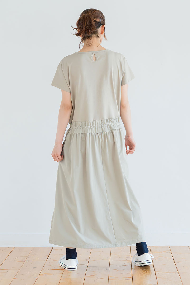 ソロナUvcoolワンピース ベージュ 1528-1440