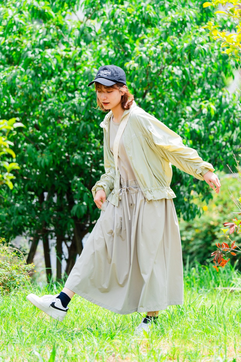 ソロナUvcoolワンピース ベージュ 1528-1440