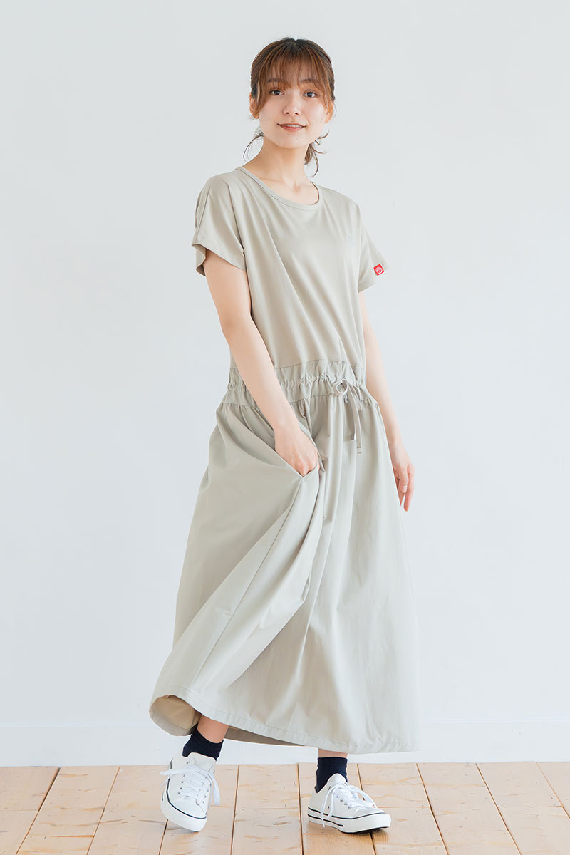 ソロナUvcoolワンピース ベージュ 1528-1440