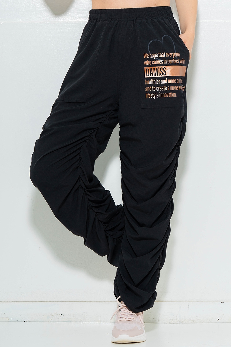 【先行割10％OFF】　ULTRA AIRYシャーリングパンツ ブラック　1632-1481【6/12まで】