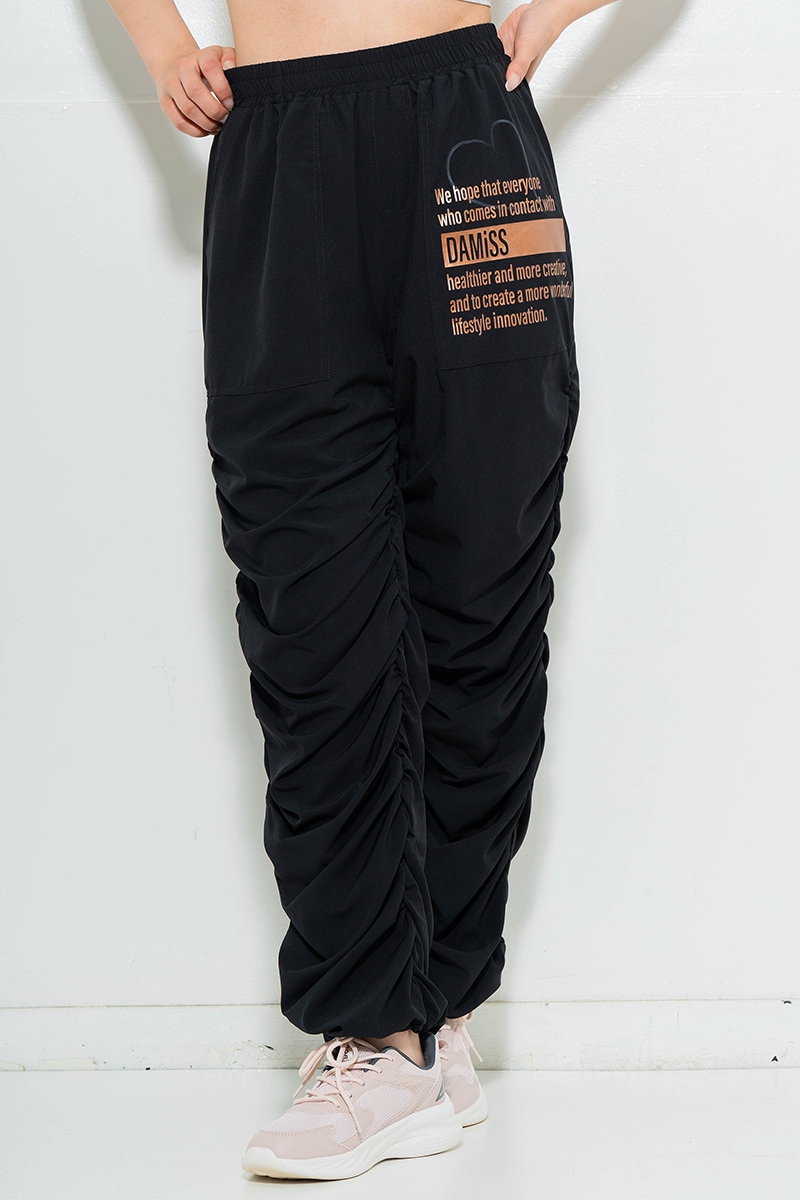 【先行割10％OFF】　ULTRA AIRYシャーリングパンツ ブラック　1632-1481【6/12まで】