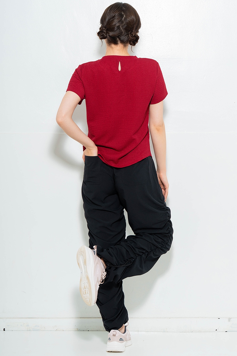 【先行割10％OFF】　ULTRA AIRYシャーリングパンツ ブラック　1632-1481【6/12まで】