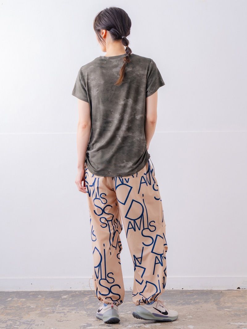 フロッキープリント Tシャツ カーキ 1534-1457