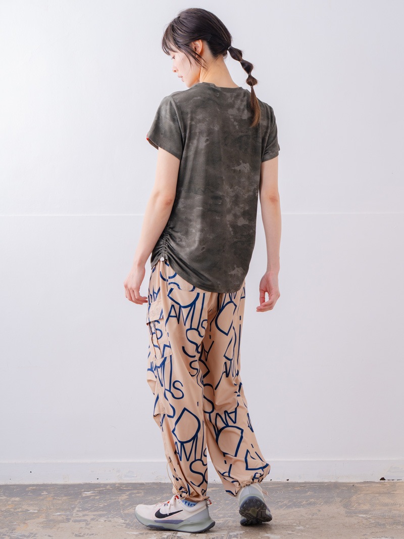 フロッキープリント Tシャツ カーキ 1534-1457