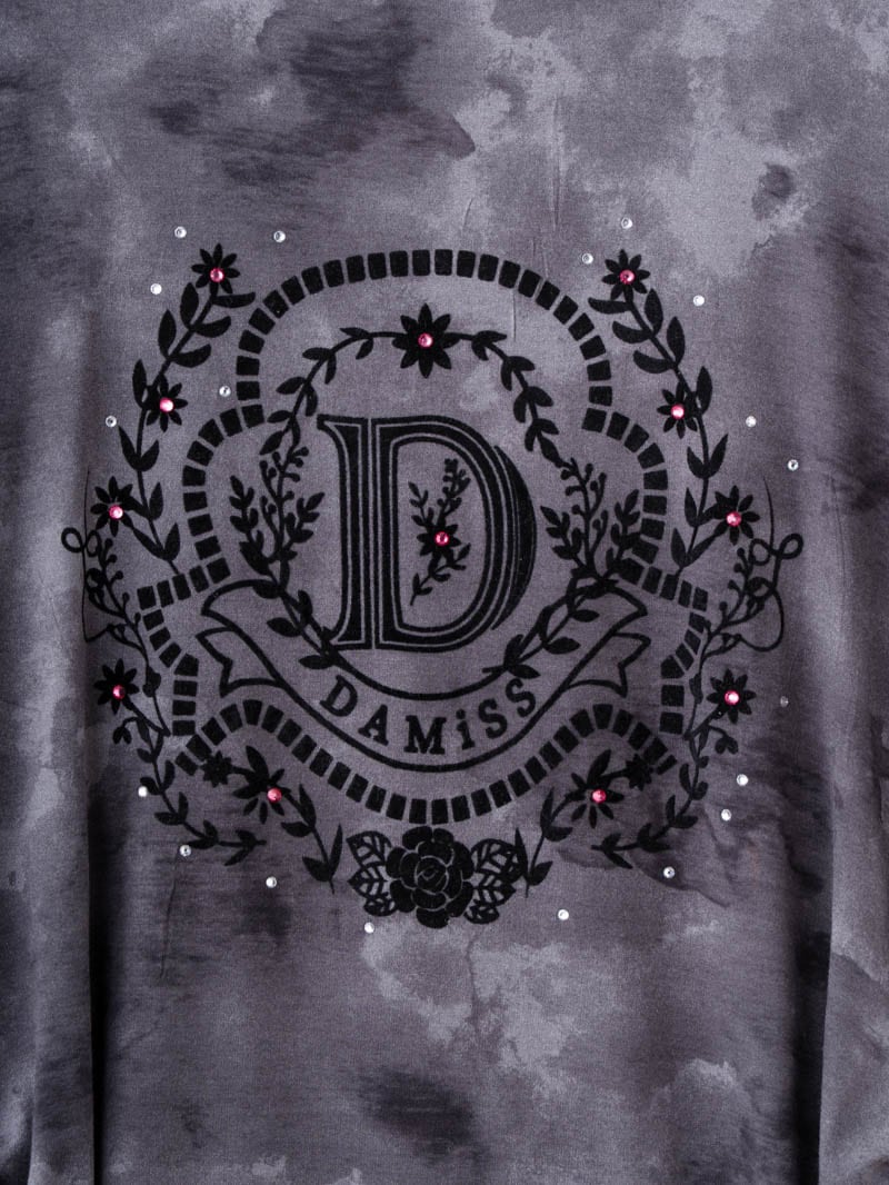 フロッキープリント Tシャツ カーキ 1534-1457