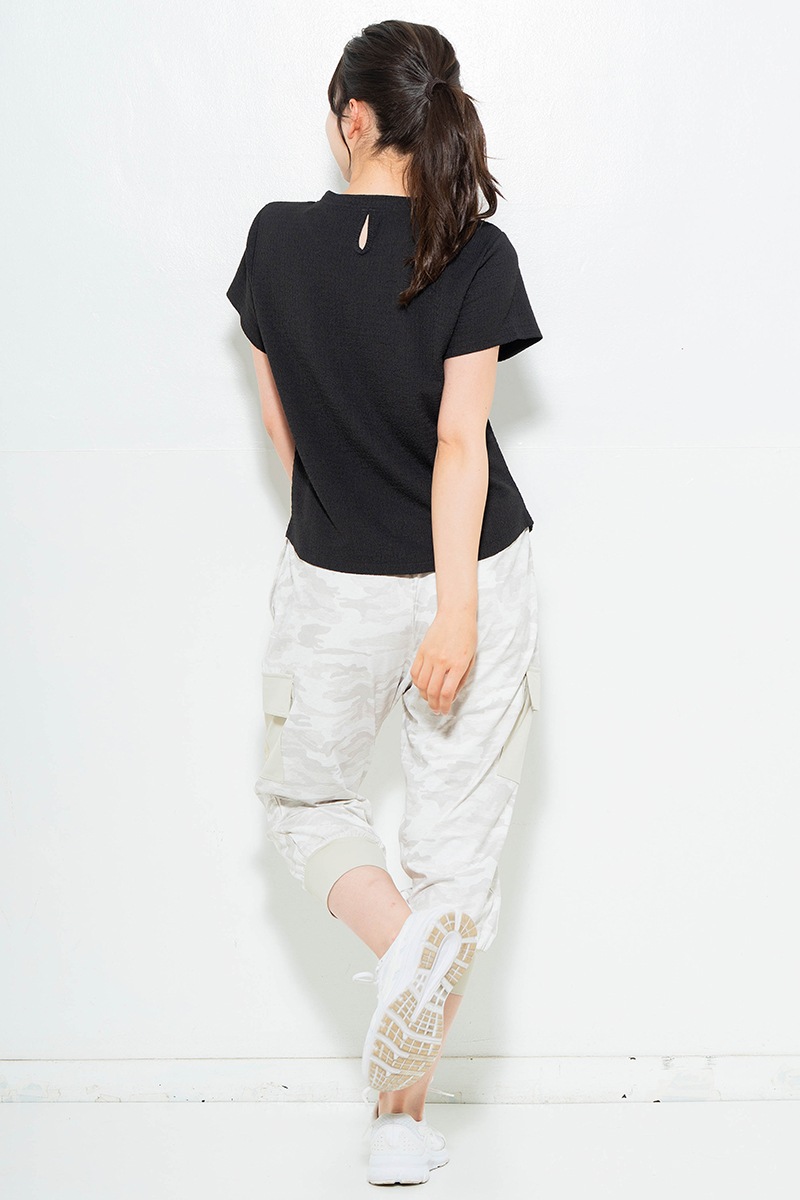 【先行割10％OFF】　リップルロゴTシャツ ブラック　1634-1482【6/12まで】