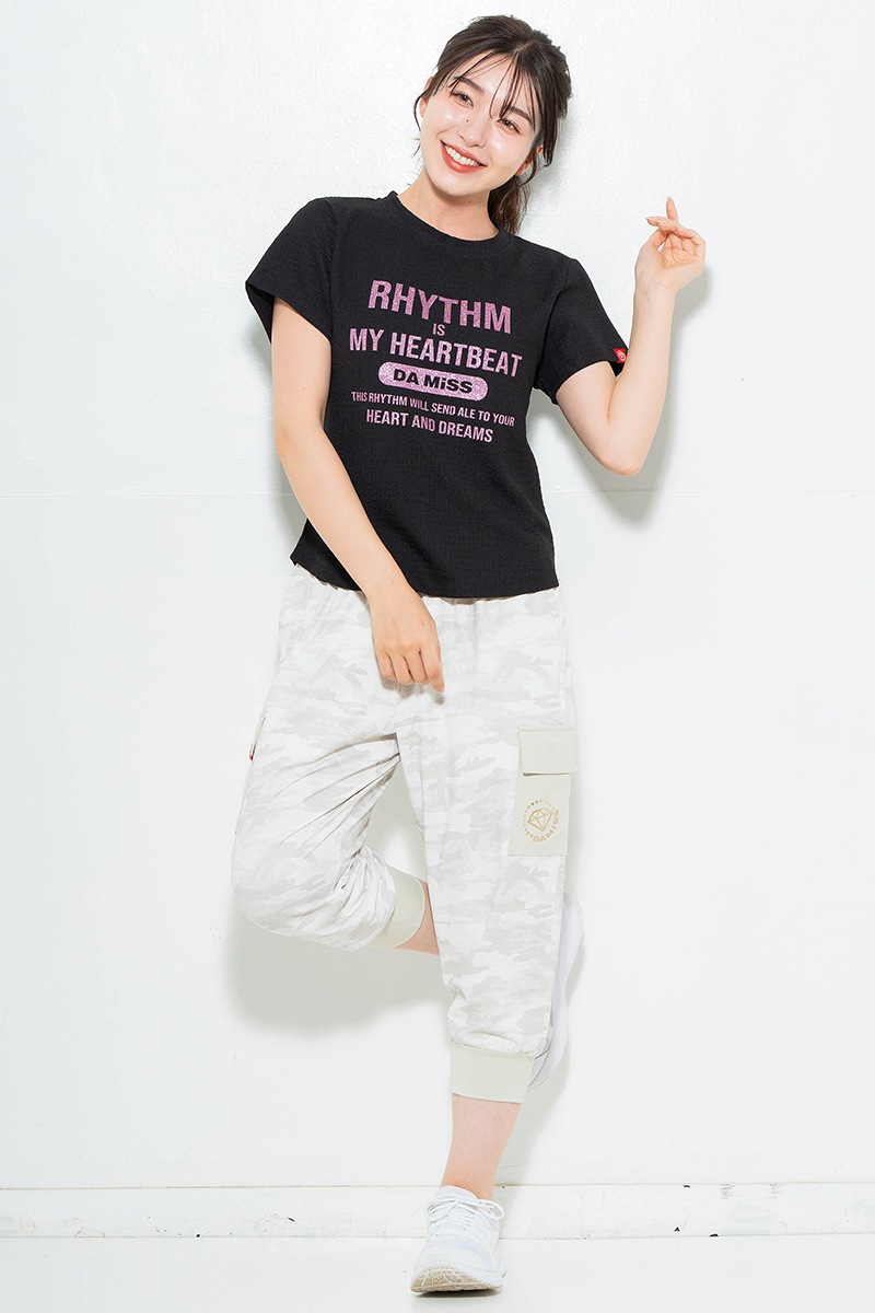 【先行割10％OFF】　リップルロゴTシャツ ブラック　1634-1482【6/12まで】