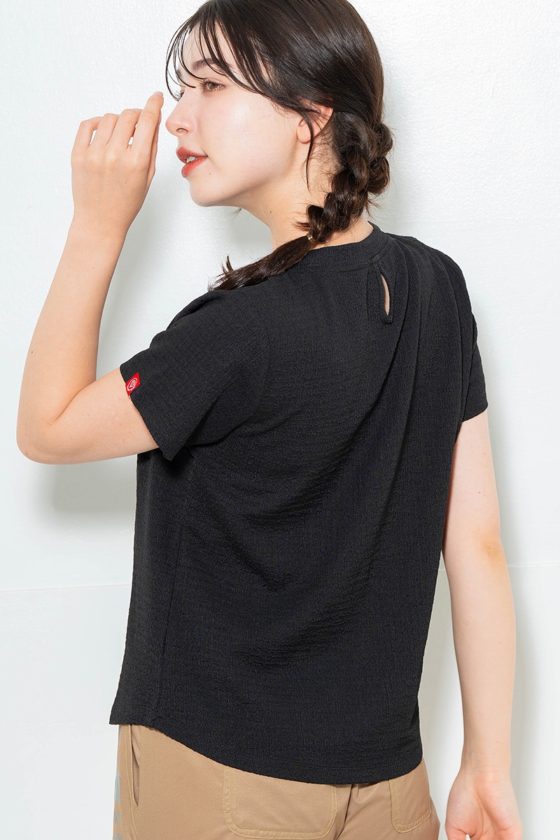 【先行割10％OFF】　リップルロゴTシャツ ブラック　1634-1482【6/12まで】