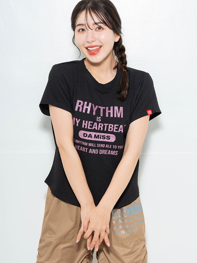 【先行割10％OFF】　リップルロゴTシャツ ブラック　1634-1482【6/12まで】