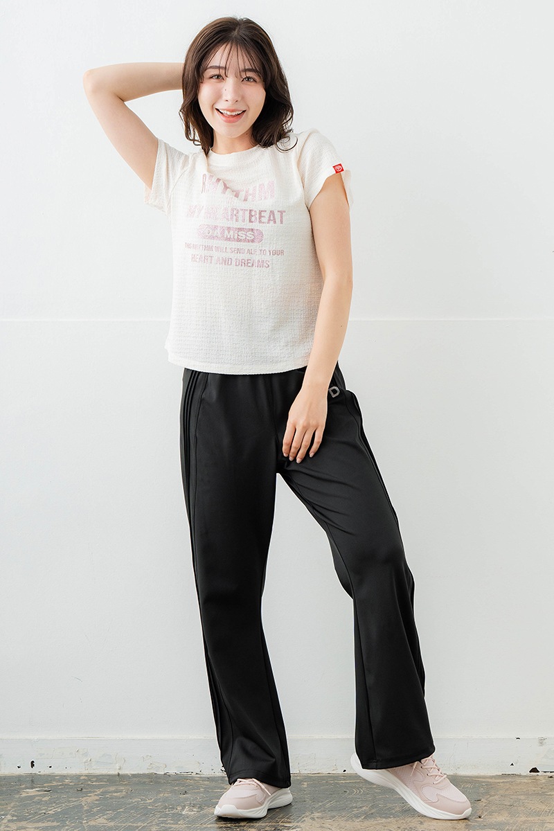 リップルロゴTシャツ アイボリー　1634-1482